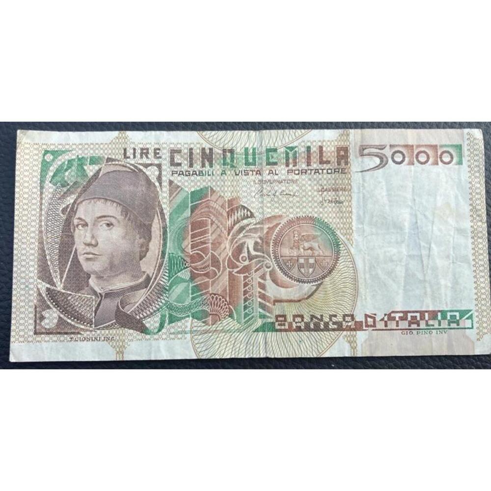 BANK OF ITALY 5000 LIRE 1982